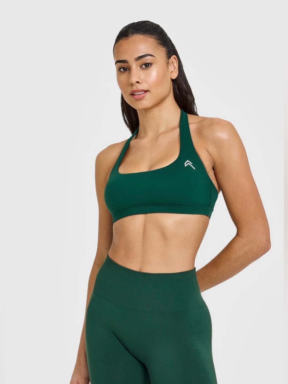 ONER ACTIVE EasyLift Halter Bralette with White logo